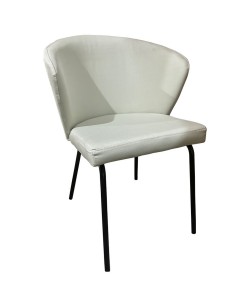 Καρέκλα Τραπεζαρίας ArteLibre JACARANDA Μπεζ/Μαύρο Ύφασμα/Μέταλλο 56x56x76cm