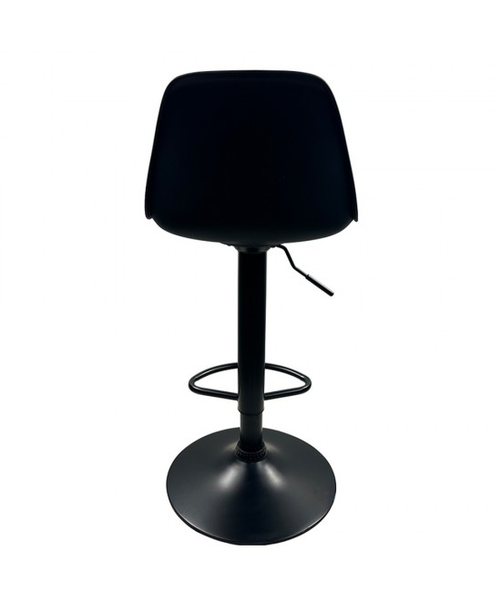 Σκαμπό Bar ArteLibre AMADA Μαύρο PP/Μέταλλο 41x40x79-89cm
