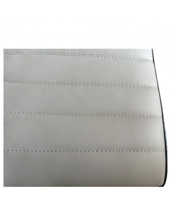 Σκαμπό Bar ArteLibre ENCANTA Λευκό/Χρώμιο PU/Μέταλλο 41x50x59/94-80/115cm Σκαμπό Bar ArteLibre ENCANTA Λευκό/Χρώμιο PU/Μέταλλο 41x50x59/94-80/115cm
