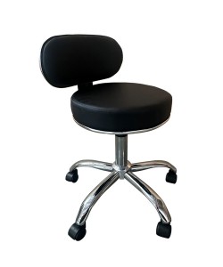 Καρέκλα Εργασίας ArteLibre FIRMEZA Μαύρο/Χρώμιο PU/Μέταλλο 47x47x67/78cm