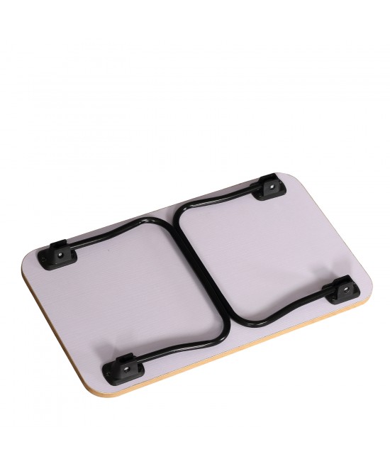 Βοηθητικό Τραπεζάκι ArteLibre BALLARD Πτυσσόμενο Δρυς/Μαύρο Μοριοσανίδα/Μέταλλο 53x30x22cm