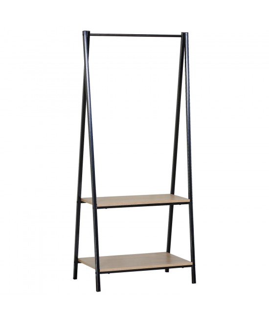 Έπιπλο Εισόδου ArteLibre MILFORD Δρυς/Μαύρο Μοριοσανίδα/Μέταλλο 64x40x150cm Έπιπλο Εισόδου ArteLibre MILFORD Δρυς/Μαύρο Μοριοσανίδα/Μέταλλο 64x40x150cm