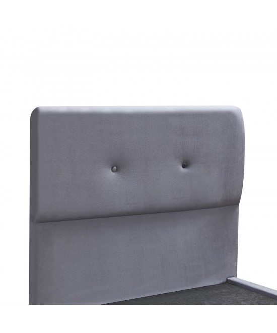 Κρεβάτι Μονό ArteLibre TAMAHAWK Γκρι Ύφασμα Για Στρώμα 90x200cm