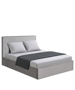 Κρεβάτι Υπέρδιπλο ArteLibre WICHITA Γκρι Ύφασμα Για Στρώμα 160x200cm