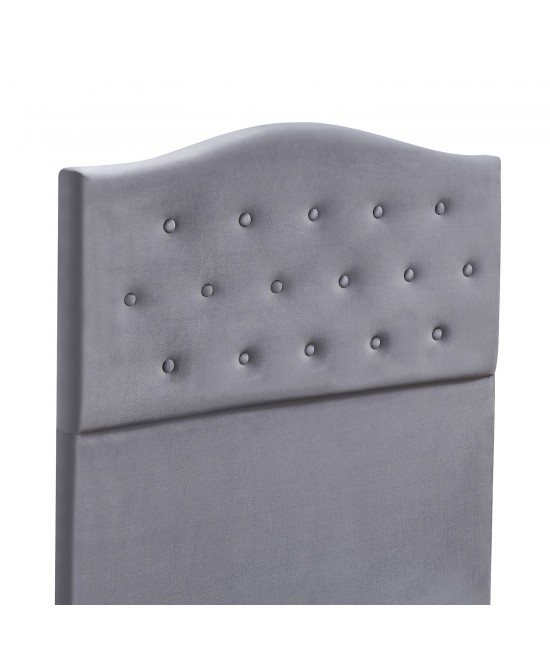 Κρεβάτι Μονό ArteLibre JUNIPER Γκρι Ύφασμα Για Στρώμα 90x200cm Κρεβάτι Μονό ArteLibre JUNIPER Γκρι Ύφασμα Για Στρώμα 90x200cm