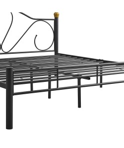 Κρεβάτι Υπέρδιπλο ArteLibre MOONRISE Μαύρο Μέταλλο Για Στρώμα 160x200cm Κρεβάτι Υπέρδιπλο ArteLibre MOONRISE Μαύρο Μέταλλο Για Στρώμα 160x200cm