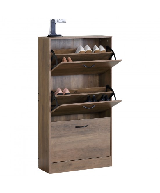 Παπουτσοθήκη ArteLibre BRANTLEY Elm Wood Μοριοσανίδα 60x24x116cm