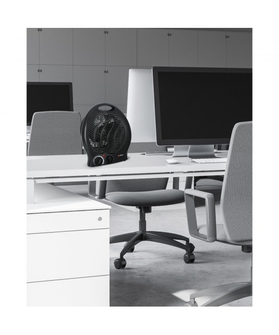 Αερόθερμο Με 2 Επιλογές Θερμοκρασίας Μαύρο 2000W 22x13x27cm ALPINA