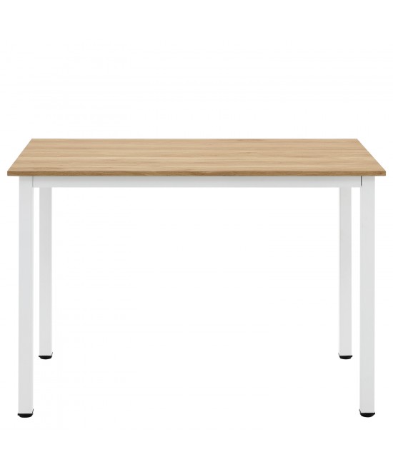 Τραπέζι Τραπεζαρίας ArteLibre VERDELL Sonoma/Λευκό Μέταλλο/Μοριοσανίδα 110x70x76cm