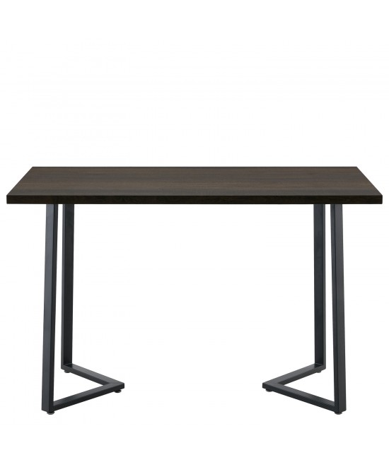 Τραπέζι Τραπεζαρίας ArteLibre WINFORD Καρυδί/Μαύρο Μέταλλο/Μοριοσανίδα 120x70x76cm