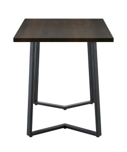 Τραπέζι Τραπεζαρίας ArteLibre WINFORD Καρυδί/Μαύρο Μέταλλο/Μοριοσανίδα 120x70x76cm