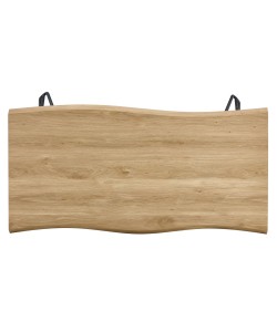 Τραπέζι Τραπεζαρίας ArteLibre BRANWELL Sonoma/Μαύρο Μέταλλο/Μοριοσανίδα 160x80x77.5cm