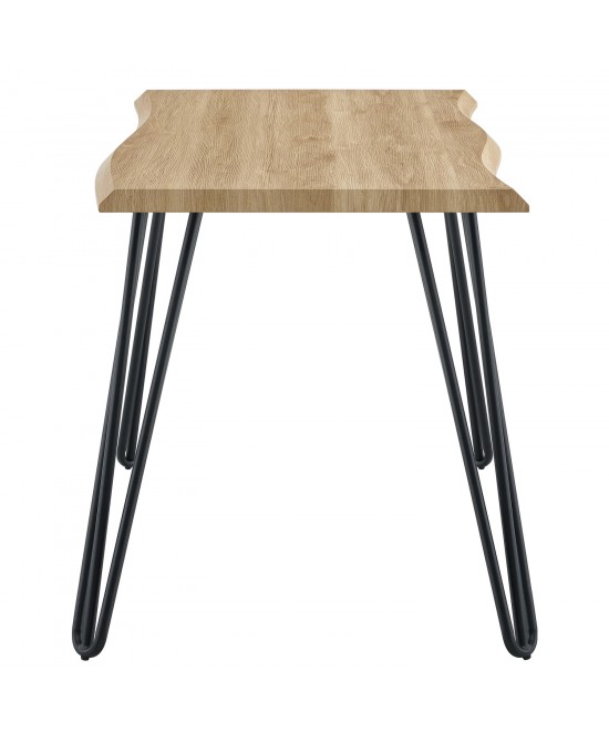 Τραπέζι Τραπεζαρίας ArteLibre BRANWELL Sonoma/Μαύρο Μέταλλο/Μοριοσανίδα 120x60x77.5cm