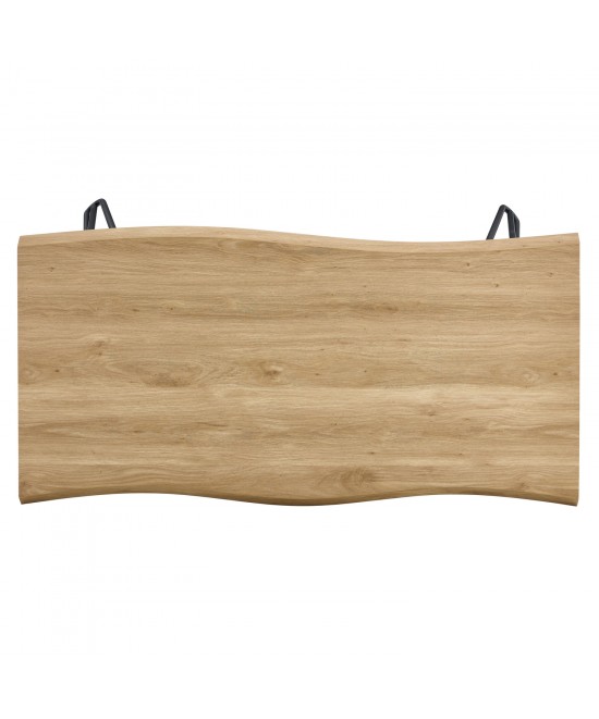 Τραπέζι Τραπεζαρίας ArteLibre BRANWELL Sonoma/Μαύρο Μέταλλο/Μοριοσανίδα 120x60x77.5cm