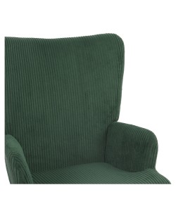 Πολυθρόνα ArteLibre LIRA Πράσινο Ύφασμα Κοτλέ/Ξύλο 94.5x64x70.5cm Πολυθρόνα ArteLibre LIRA Πράσινο Ύφασμα Κοτλέ/Ξύλο 94.5x64x70.5cm