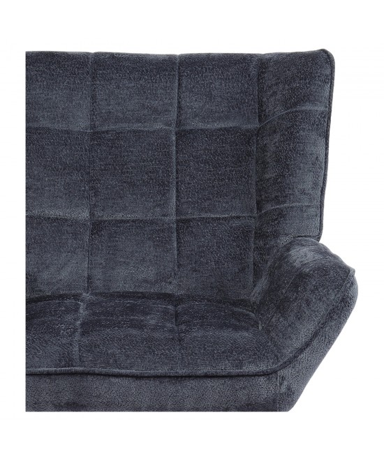 Πολυθρόνα ArteLibre TIVA Μπλε Ύφασμα Σενίλ/Μέταλλο 84x78x77cm