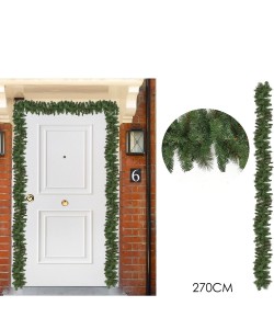 Χριστουγεννιάτικη Γιρλάντα Με 200 Κλαδιά 270cm Χριστουγεννιάτικη Γιρλάντα Με 200 Κλαδιά 270cm