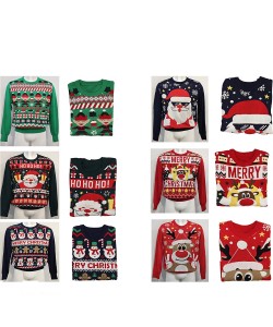 Χριστουγεννιάτικα Πουλόβερ Με Χαρακτήρες Σε 3 Σχέδια Χριστουγεννιάτικα Πουλόβερ Με Χαρακτήρες Σε 3 Σχέδια