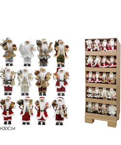 Χριστουγεννιάτικος Άγιος Βασίλης 30cm Σε 12 Σχέδια