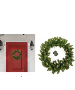 Χριστουγεννιάτικη Γιρλάντα Φωτιζόμενη Με 180 Κλαδιά PVC Και 35 LED 60cm Χριστουγεννιάτικη Γιρλάντα Φωτιζόμενη Με 180 Κλαδιά PVC Και 35 LED 60cm