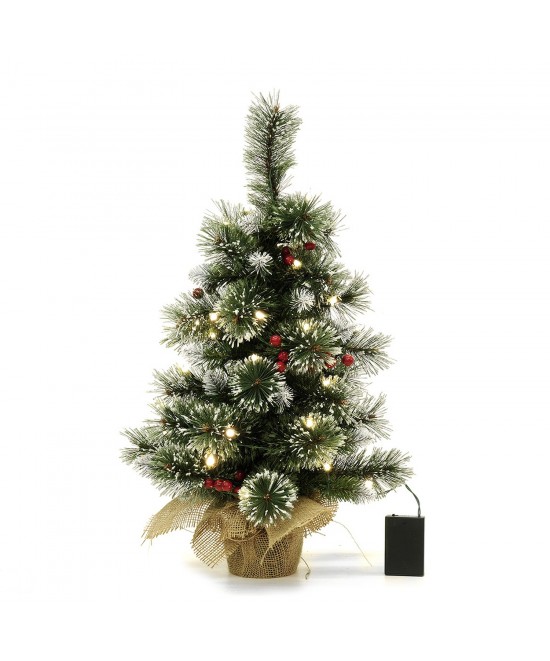 Χριστουγεννιάτικο Δεντράκι Με 50 Κλαδιά PVC/PP Και 35 LED 60cm