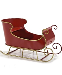 Χριστουγεννιάτικο Έλκηθρο Κόκκινο/Χρυσό 18cm Χριστουγεννιάτικο Έλκηθρο Κόκκινο/Χρυσό 18cm