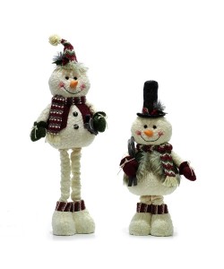 Χριστουγεννιάτικο Χιονάνθρωπος Με Εκτεινόμενα Πόδια 59/73cm Σε 2 Σχέδια Χριστουγεννιάτικο Χιονάνθρωπος Με Εκτεινόμενα Πόδια 59/73cm Σε 2 Σχέδια