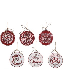 Χριστουγεννιάτικα Κρεμαστά Διακοσμητικά 22cm Σε 6 Σχέδια