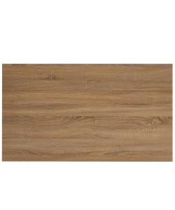 Τραπέζι Τραπεζαρίας ArteLibre MINOS Sonoma/Λευκό Μέταλλο/Μοριοσανίδα 120x70x75cm