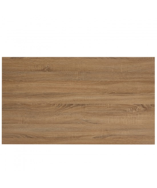 Τραπέζι Τραπεζαρίας ArteLibre MINOS Sonoma/Λευκό Μέταλλο/Μοριοσανίδα 120x70x75cm