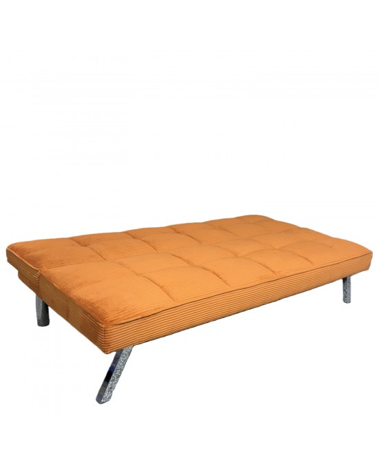 Καναπές Κρεβάτι ArteLibre ELVORE Κεχριμπάρι Ύφασμα/Ξύλο 190x83x74cm