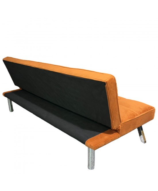 Καναπές Κρεβάτι ArteLibre ELVORE Κεχριμπάρι Ύφασμα/Ξύλο 190x83x74cm