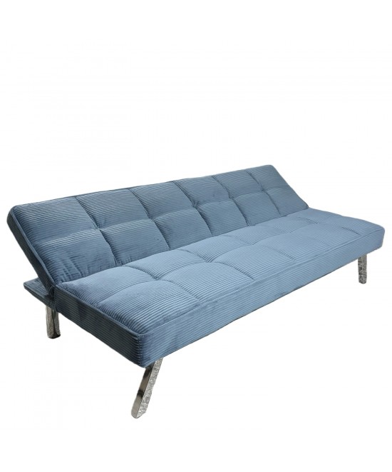 Καναπές Κρεβάτι ArteLibre ELVORE Μπλε Ύφασμα/Ξύλο 190x83x74cm