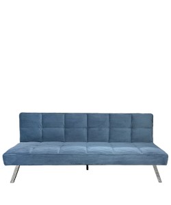 Καναπές Κρεβάτι ArteLibre ELVORE Μπλε Ύφασμα/Ξύλο 190x83x74cm