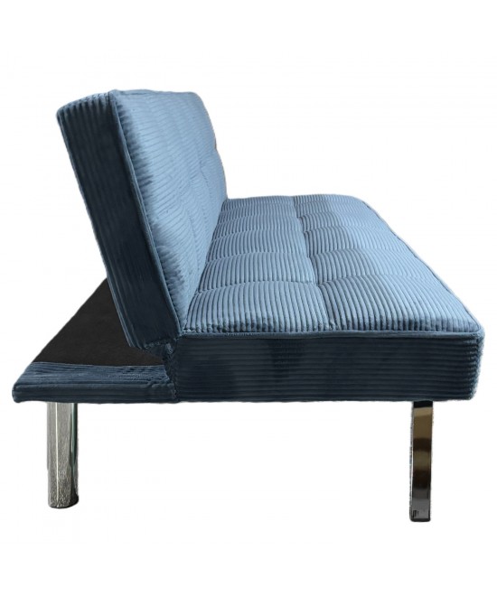 Καναπές Κρεβάτι ArteLibre ELVORE Μπλε Ύφασμα/Ξύλο 190x83x74cm