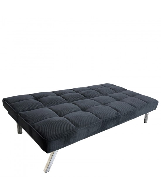 Καναπές Κρεβάτι ArteLibre ELVORE Μαύρο Ύφασμα/Ξύλο 190x83x74cm