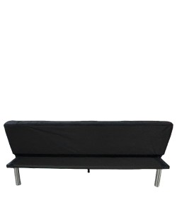 Καναπές Κρεβάτι ArteLibre ELVORE Μαύρο Ύφασμα/Ξύλο 190x83x74cm