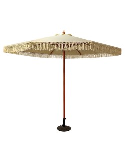 Ομπρέλα Κήπου ArteLibre KARENA Μπεζ/Φυσικό Ξύλο/Polyester Φ3x2.50m