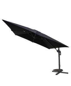 Ομπρέλα Κήπου ArteLibre VALENA Μαύρο/Γκρι Αλουμίνιο/Polyester Φ3x3m
