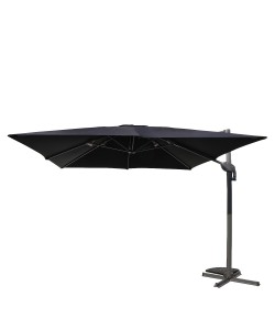 Ομπρέλα Κήπου ArteLibre VALENA Μαύρο/Γκρι Αλουμίνιο/Polyester Φ3x3m