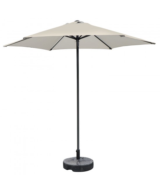 Ομπρέλα Κήπου ArteLibre MELIORE Εκρού/Ανθρακί Αλουμίνιο/Polyester Φ2.5x2.36m