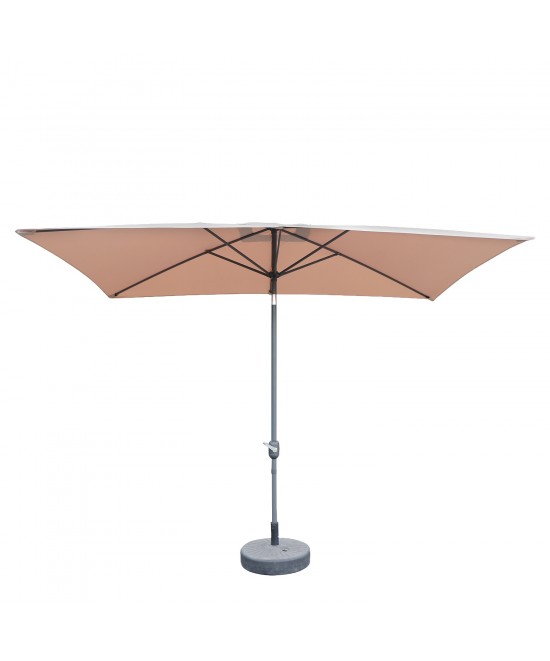 Ομπρέλα Κήπου ArteLibre ARONA Μόκα/Ανθρακί Αλουμίνιο/Polyester 3x2x2.53m