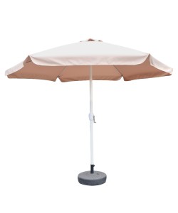 Ομπρέλα Κήπου ArteLibre RENOVA Μόκα/Λευκό Μέταλλο/Polyester Φ3x2.5m