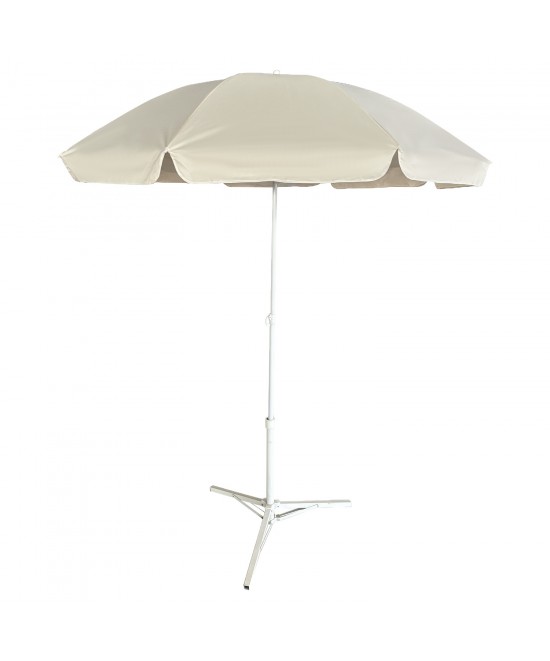 Ομπρέλα Παραλίας ArteLibre VENTRA Μπεζ/Λευκό Αλουμίνιο/Polyester Φ2m