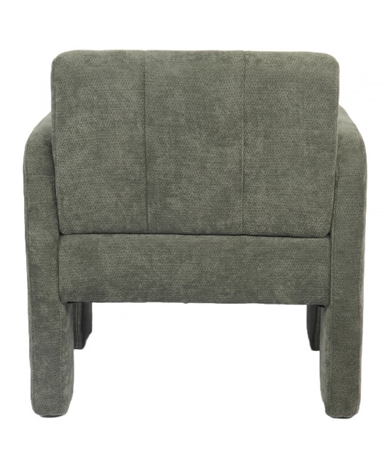 Πολυθρόνα ArteLibre VELORA Πράσινο Ύφασμα/Ξύλο 75x68x69cm