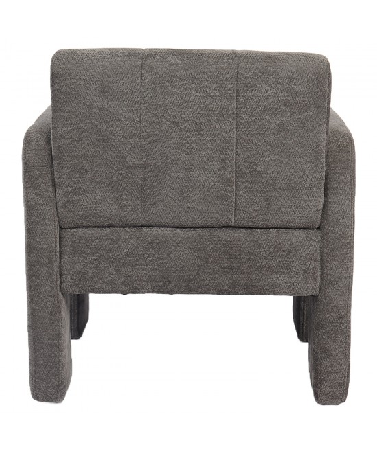 Πολυθρόνα ArteLibre VELORA Γκρι Ανοιχτό Ύφασμα/Ξύλο 75x68x69cm