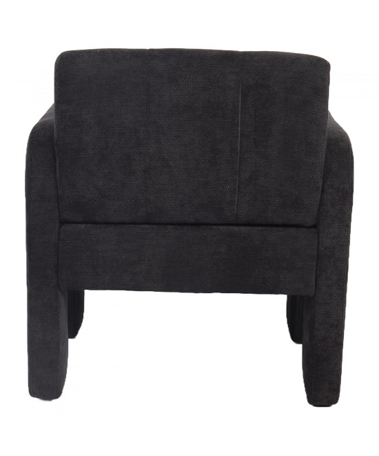 Πολυθρόνα ArteLibre VELORA Γκρι Σκούρο Ύφασμα/Ξύλο 75x68x69cm