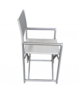 Καρέκλα Σκηνοθέτη ArteLibre TERALLIS Γκρι Ανοιχτό Ύφασμα/Αλουμίνιο 56x48x86cm