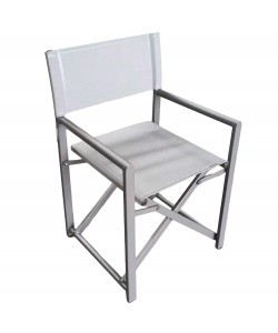 Καρέκλα Σκηνοθέτη ArteLibre TERALLIS Γκρι Ανοιχτό Ύφασμα/Αλουμίνιο 56x48x86cm