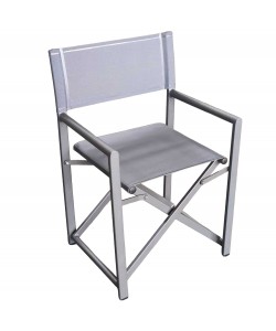 Καρέκλα Σκηνοθέτη ArteLibre TERALLIS Γκρι Σκούρο Ύφασμα/Αλουμίνιο 56x48x86cm